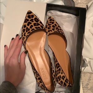 Jcrew Zoe calf hair d'Orsay flats